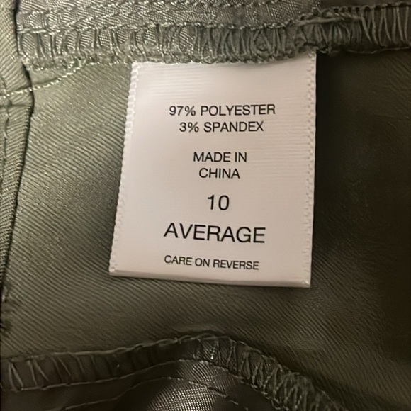 Gabrielle Union New York & Co Size 10 Wide Leg Pants Olive Green - Picture 7 of 8